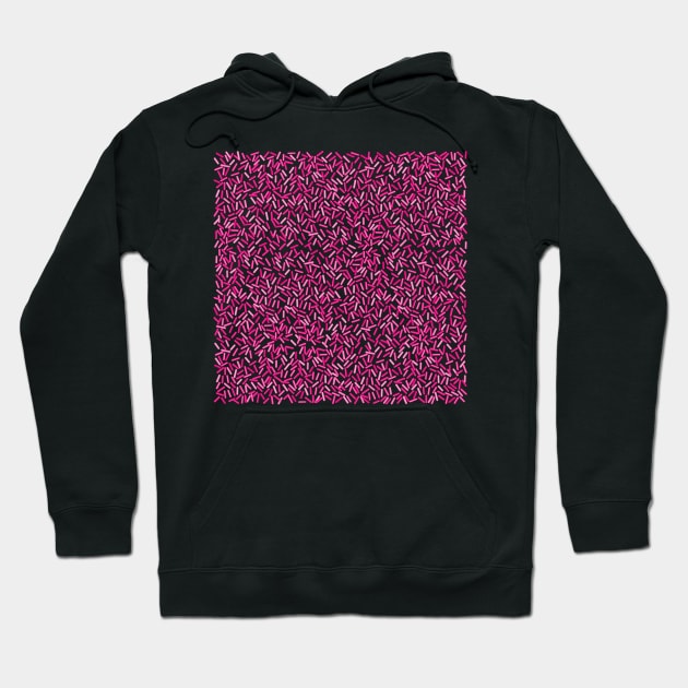 Pretty Pink Sprinkles Pattern Hoodie by Art by Deborah Camp